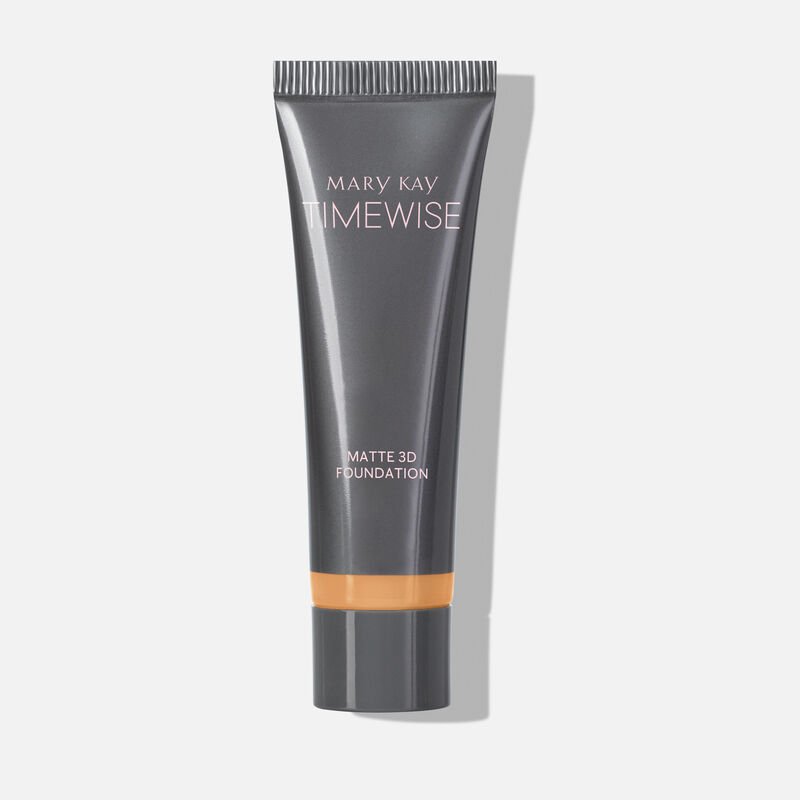 Tube of TimeWise Matte 3D Foundation in the shade Ivory N 140 standing on its cap.